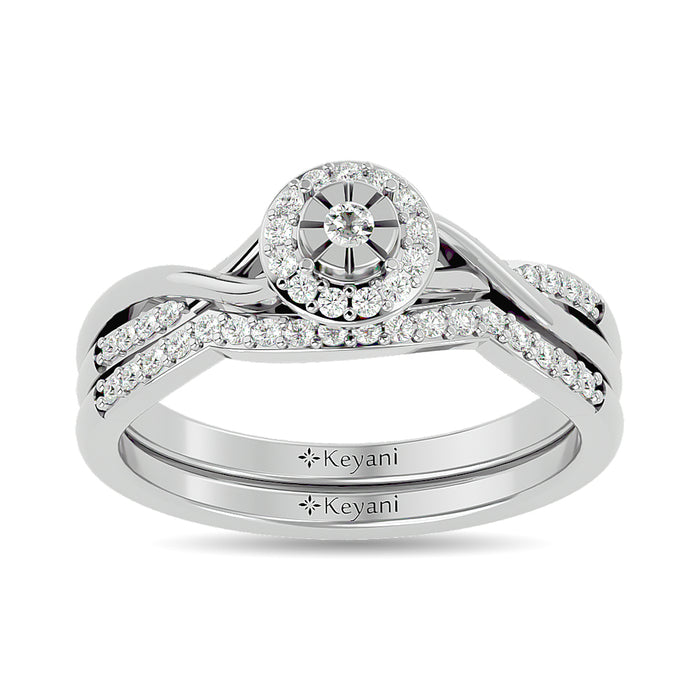 Diamond 1/4 ct tw Promise Bridal Ring in 10K White Gold