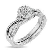 Thumbnail for Diamond 1/4 ct tw Promise Bridal Ring in 10K White Gold