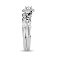 Thumbnail for Diamond 1/4 ct tw Promise Bridal Ring in 10K White Gold