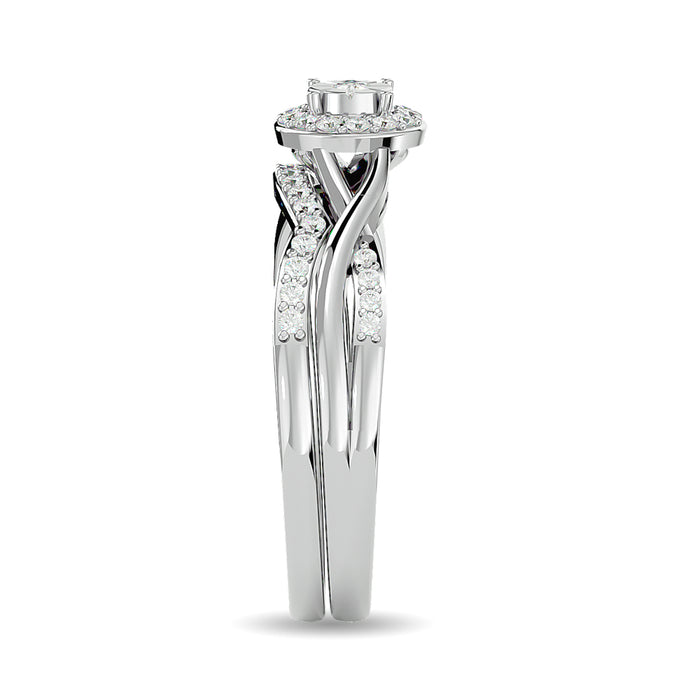 Diamond 1/4 ct tw Promise Bridal Ring in 10K White Gold