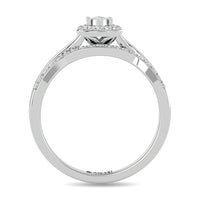 Thumbnail for Diamond 1/4 ct tw Promise Bridal Ring in 10K White Gold
