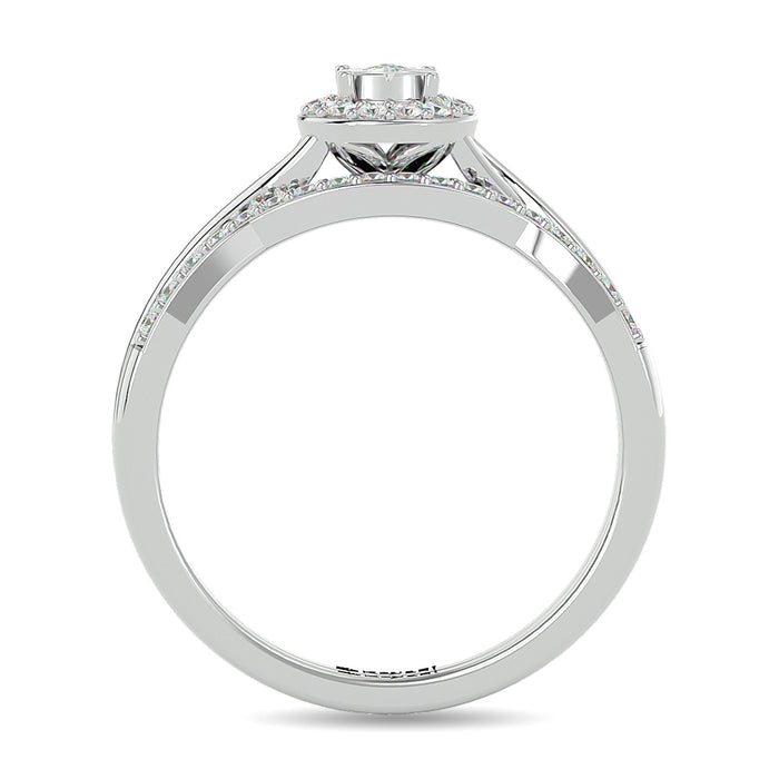 Diamond 1/4 ct tw Promise Bridal Ring in 10K White Gold