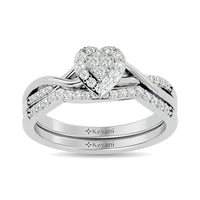 Thumbnail for Diamond 1/4 ct tw Round Cut Bridal Ring in 10K White Gold