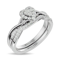 Thumbnail for Diamond 1/4 ct tw Round Cut Bridal Ring in 10K White Gold