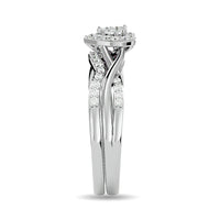 Thumbnail for Diamond 1/4 ct tw Round Cut Bridal Ring in 10K White Gold