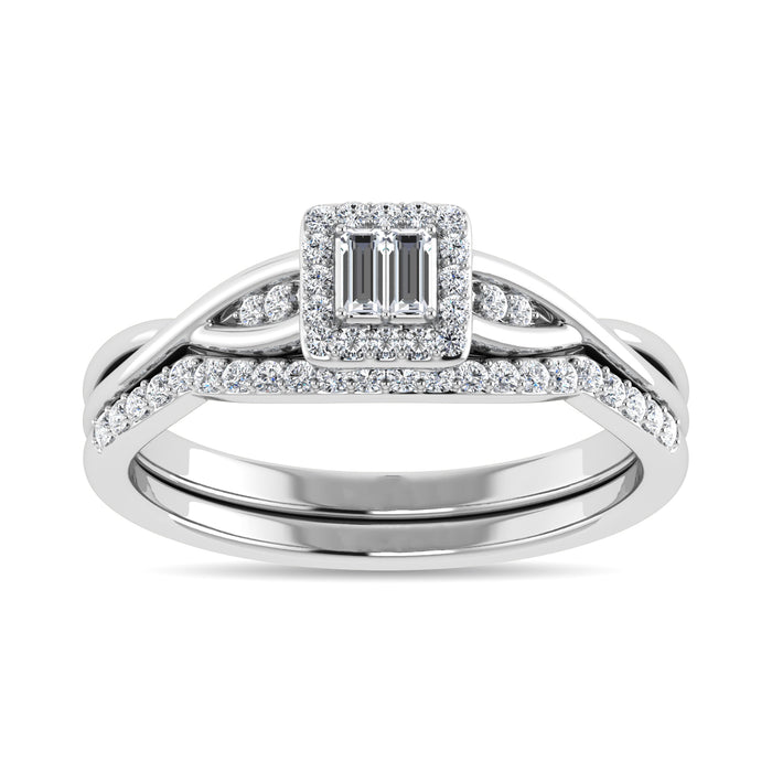 Diamond 1/4 Ct.Tw. Bridal Ring in 10K White Gold