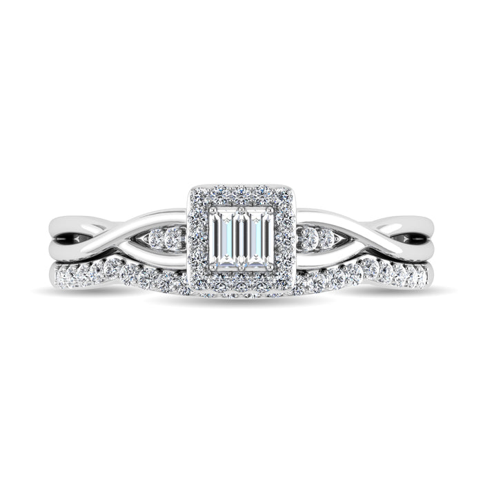 Diamond 1/4 Ct.Tw. Bridal Ring in 10K White Gold