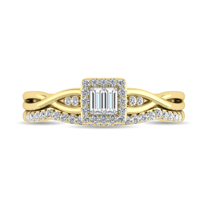 Diamond 1/4 Ct.Tw. Bridal Ring in 10K Yellow Gold