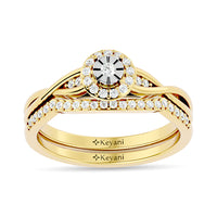 Thumbnail for Diamond 1/4 ct tw Promise Bridal Ring in 10K Rose Gold