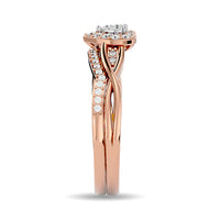 Thumbnail for Diamond 1/4 ct tw Round Cut Bridal Ring in 10K White Gold