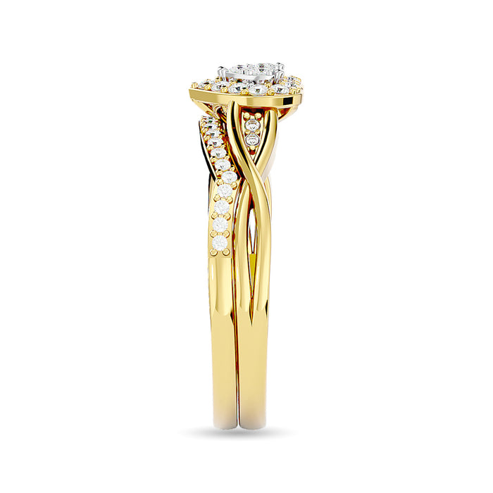 Diamond 1/4 Ct.Tw. Bridal Ring in 10K Yellow Gold