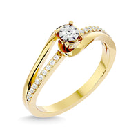 Thumbnail for Diamond 1/6 ct tw Promise Ring in 10K Yellow Gold