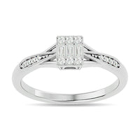 Thumbnail for Diamond 1/6 ct tw Promise Ring in 10K White Gold