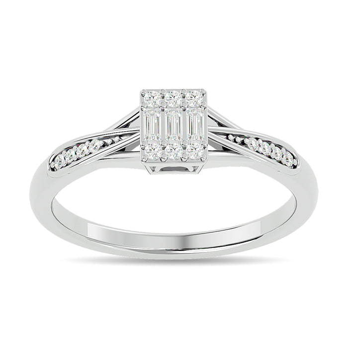 Diamond 1/6 ct tw Promise Ring in 10K White Gold