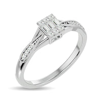 Thumbnail for Diamond 1/6 ct tw Promise Ring in 10K White Gold