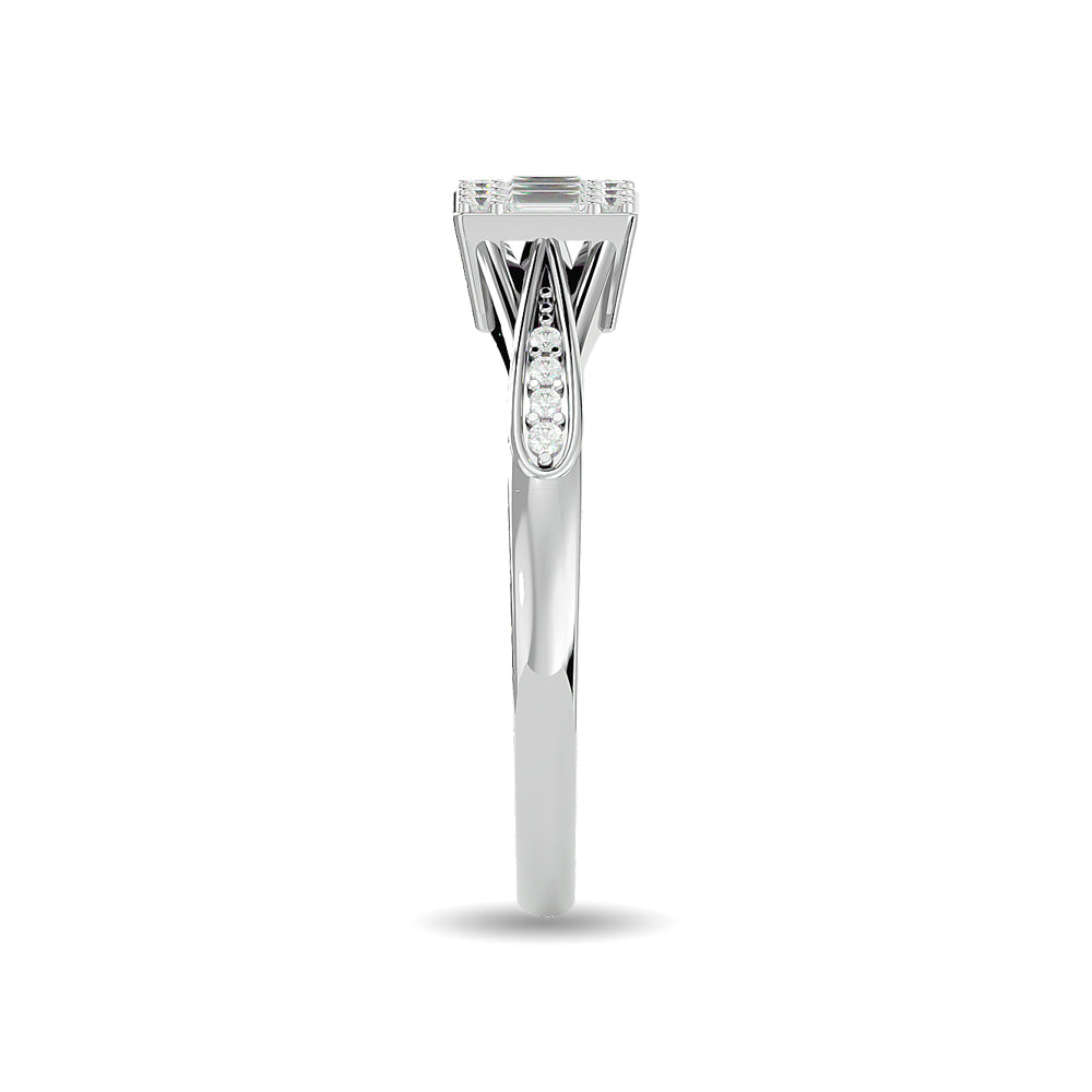 Diamond 1/6 ct tw Promise Ring in 10K White Gold