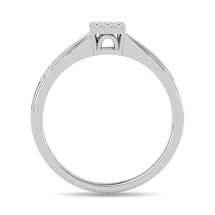 Diamond 1/6 ct tw Promise Ring in 10K White Gold