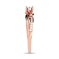 Thumbnail for Diamond 1/6 ct tw Promise Ring in 10K Rose Gold