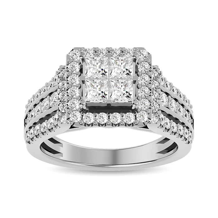 Diamond Engagement Ring 1 ct tw in 14K White Gold