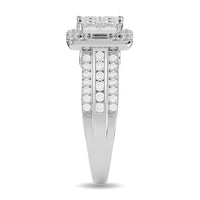 Thumbnail for Diamond 1 1/2 ct tw Princess Head Engagement Ring in 14K White Gold