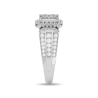 Thumbnail for Diamond 1 1/2 ct tw Round Cut Engagement Ring in 14K White Gold