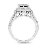 Thumbnail for Diamond 1 1/2 ct tw Round Cut Engagement Ring in 14K White Gold