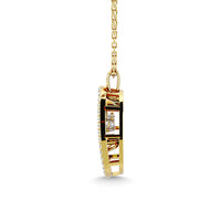 Thumbnail for Diamond 1/4 Ct.Tw. Oval Shape Pendant in 14K Yellow Gold