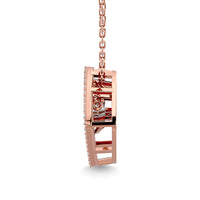 Thumbnail for Diamond 1/4 Ct.Tw. Square Shape Pendant in 14K Rose Gold