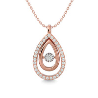 Thumbnail for Diamond 1/4 Ct.Tw. Pear Shape Pendant in 14K Rose Gold