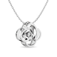 Thumbnail for Diamond Shimmering Pendant 1/4 ct tw in 10K White Gold