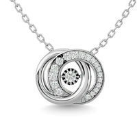 Thumbnail for Diamond 1/4 Ct.Tw. Interlinked Circle Pendant in 14K White Gold