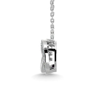 Thumbnail for Diamond 1/4 Ct.Tw. Interlinked Circle Pendant in 14K White Gold