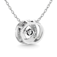 Thumbnail for Diamond 1/4 Ct.Tw. Interlinked Circle Pendant in 14K White Gold