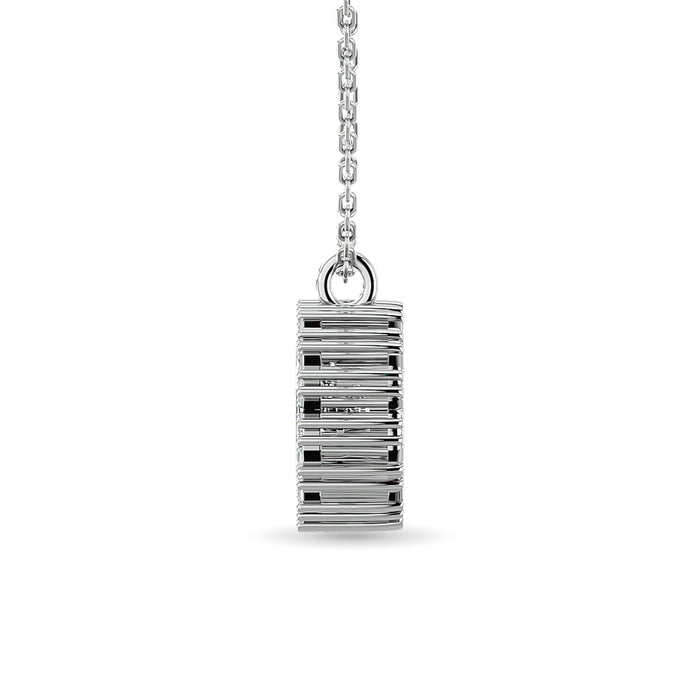 10KT WHITE GOLD 1/6CT TW DIAMOND PENDANT