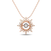 Thumbnail for Diamond 1/6 ct tw Star Pendant in 10K Rose Gold