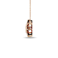 Thumbnail for Diamond 1/6 ct tw Star Pendant in 10K Rose Gold