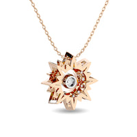 Thumbnail for Diamond 1/6 ct tw Star Pendant in 10K Rose Gold