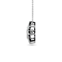 Thumbnail for Diamond Shimmering Sun Pendant 1/6 ct tw in 10K White Gold