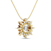 Thumbnail for Diamond 1/6 ct tw Star Pendant in 10K Yellow Gold