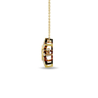 Thumbnail for Diamond 1/6 ct tw Star Pendant in 10K Yellow Gold