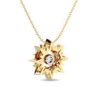 Thumbnail for Diamond 1/6 ct tw Star Pendant in 10K Yellow Gold