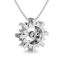 Thumbnail for Diamond 1/4 Ct.Tw. Shimmering Pendant in 14K White Gold