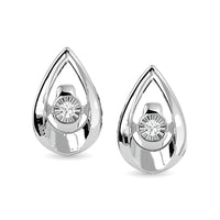 Thumbnail for Diamond Fashion Earrings 1/20 ct tw in Sterling Silver