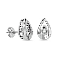Thumbnail for Diamond Fashion Earrings 1/20 ct tw in Sterling Silver