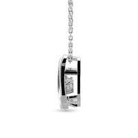 Thumbnail for Diamond Shimmering Drop Pendant 1/20 ct tw in Sterling Silver