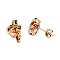 Thumbnail for Diamond 1/20 ct tw Heart Earrings in Sterling Silver