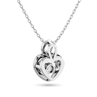 Thumbnail for Diamond Shimmering Heart Pendant 1/20 ct tw in Sterling Silver
