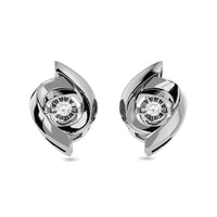 Thumbnail for Sterling Silver Diamond 1/20 ct tw Earrings