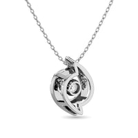 Thumbnail for Diamond Shimmering Pendant 1/20 ct tw in Sterling Silver