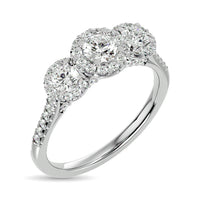 Thumbnail for Diamond 1 Ct.Tw. Engagement Ring in 14K White Gold